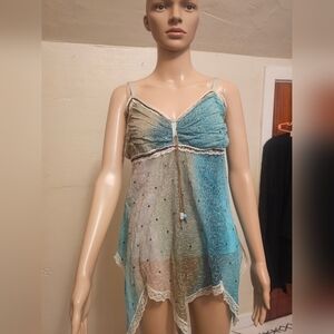Vintage LM Lulu 100% Silk Cami Paris France Paris Y2K